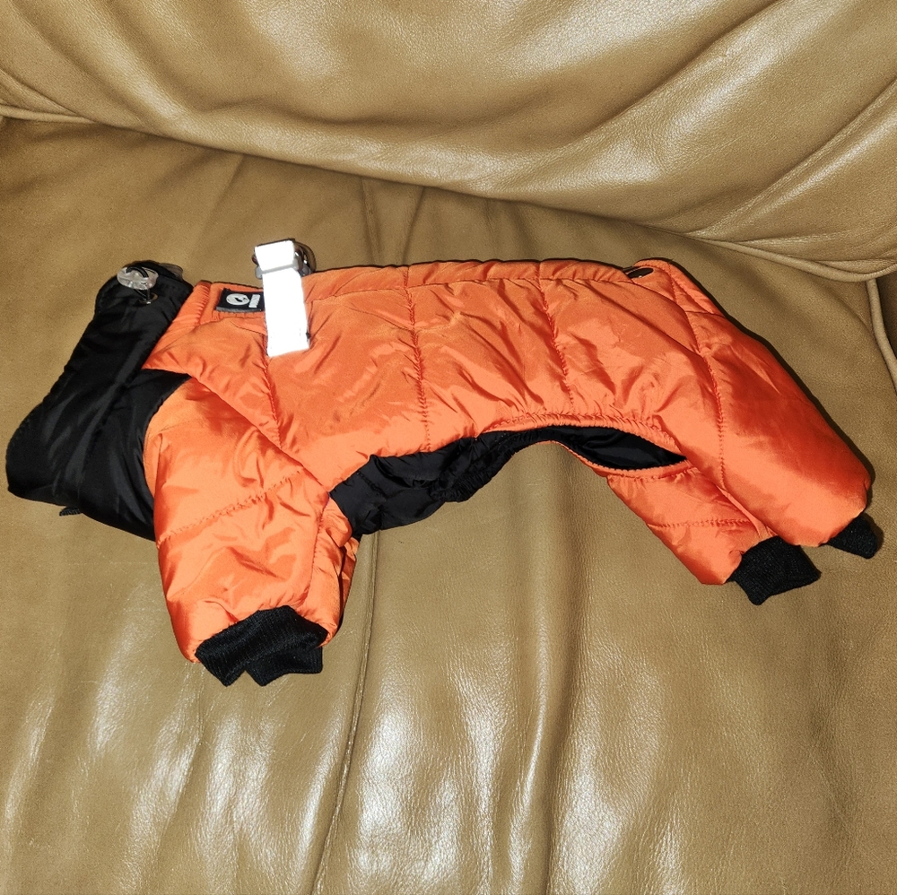 Duomm Dog Coat Puffer Winter Extra Small Orange NWOT